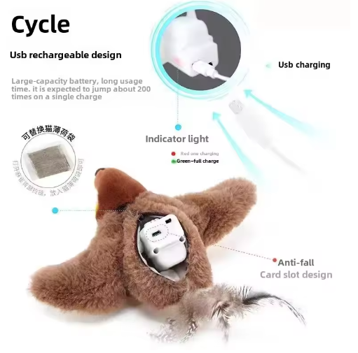 Elektrischer Pat Bird mit Katzenminze