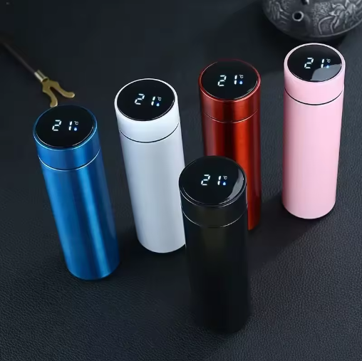 500 ml Edelstahl-Thermosflasche mit digitaler Temperaturanzeige